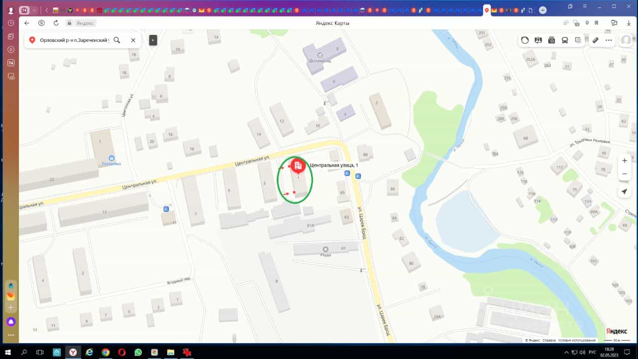 Россия, Орловский муниципальный округ, посёлок Зареченский (Образцовское сельское поселение), Центральная улица, 1, фото 12