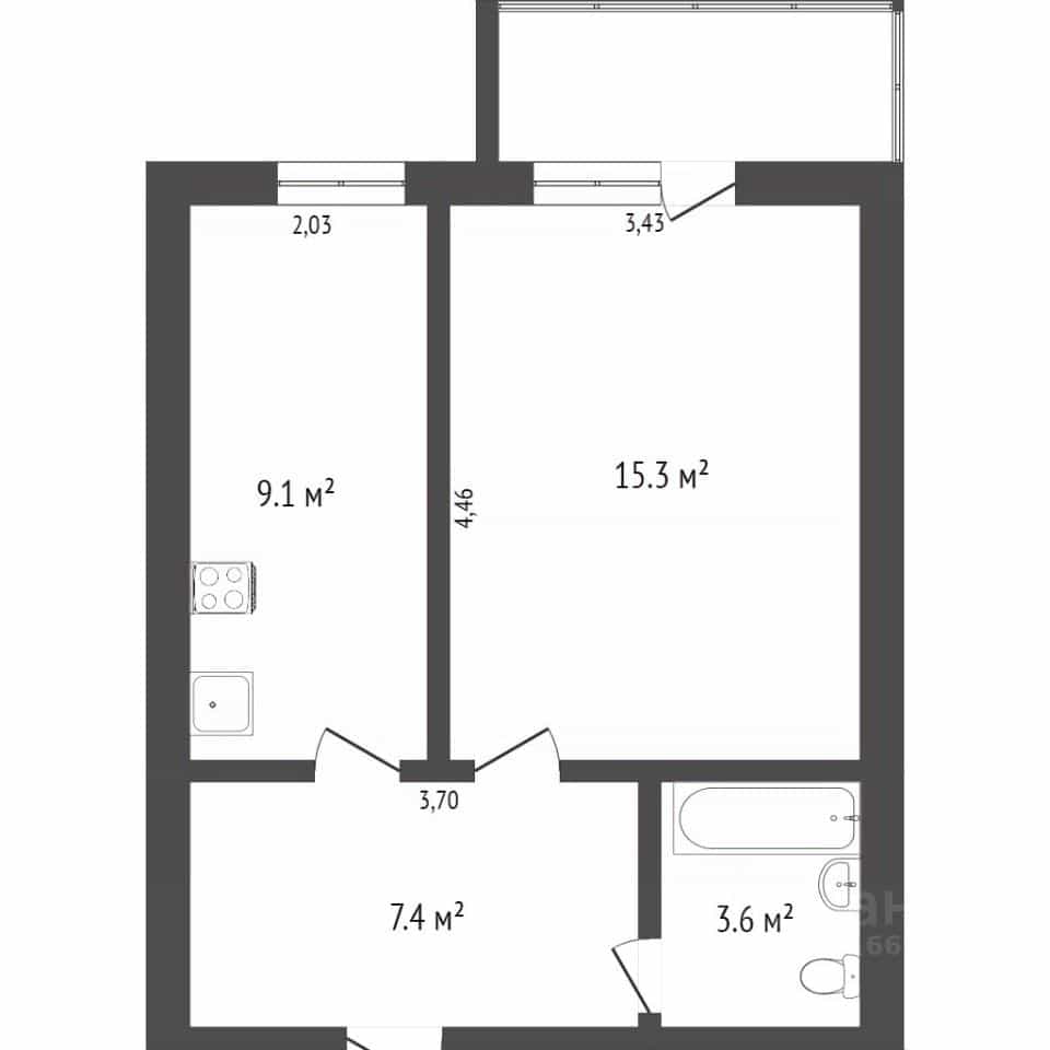 Россия, Калининград, улица Подполковника Емельянова, 88А, фото 2