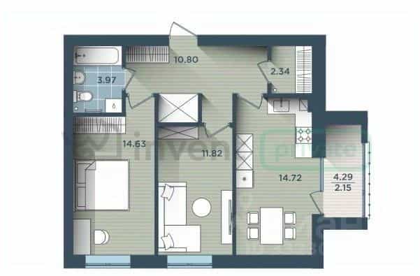Россия, Калининград, улица Сержанта Мишина, 81к3, фото 21