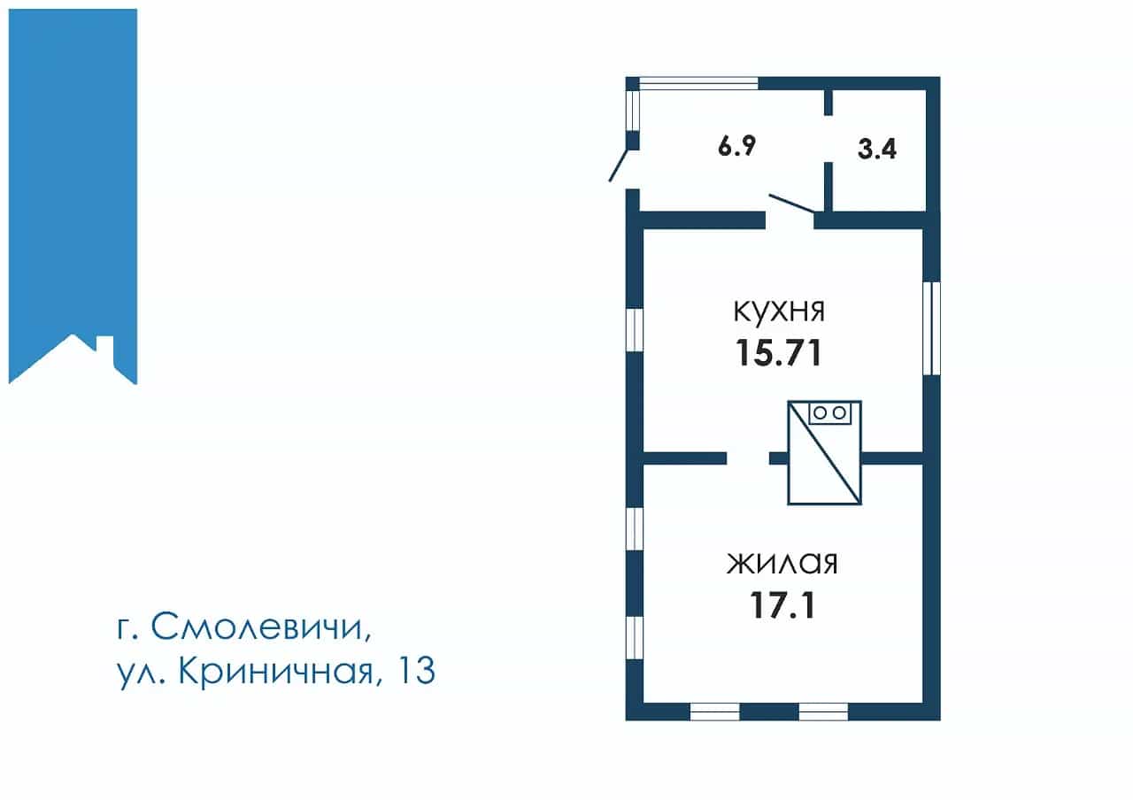 Беларусь, Минская область, Смолевичи, Криничная улица, 13