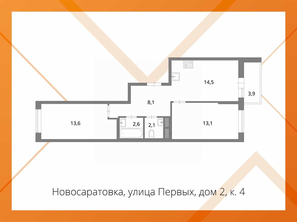 Россия, Ленинградская область, Всеволожский район, Свердловское городское поселение, деревня Новосаратовка, улица Первых, 2к4, фото 2