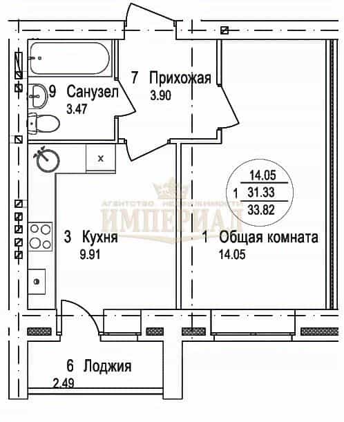Россия, Республика Марий Эл, Медведевский район, Пекшиксолинское сельское поселение, посёлок Новый, Новая улица, 1Б, фото 3