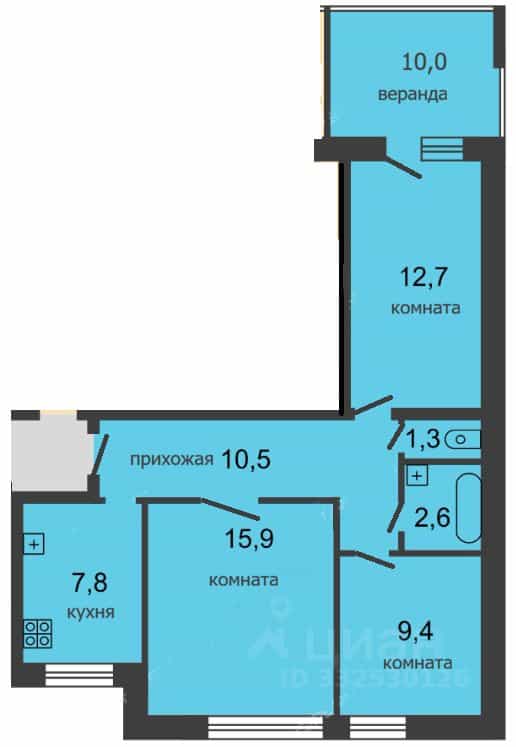 Россия, Нижний Новгород, жилой район Щербинки, микрорайон Щербинки-1, 6А