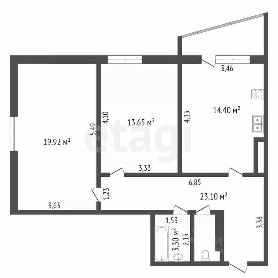 Россия, Тюмень, Заречный проезд, 39к2, фото 2