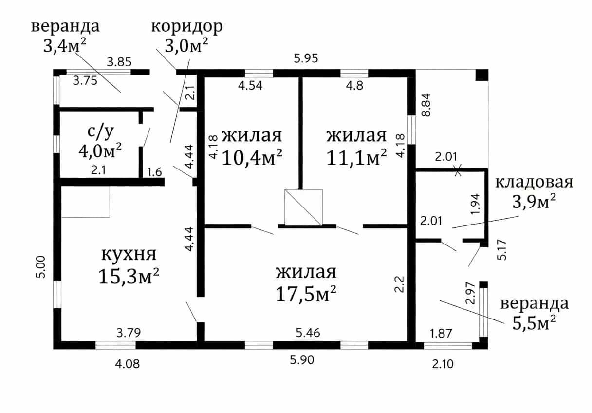 Беларусь, Минская область, Вилейский район, Людвиновский сельсовет, деревня Бакуньки, Набережная улица, 3, фото 2