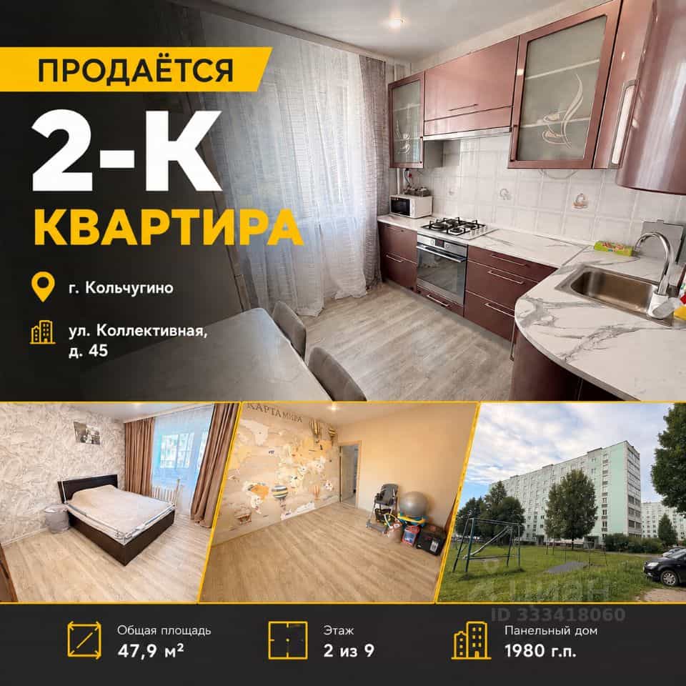 Россия, Владимирская область, Кольчугино, Коллективная улица, 45, фото 2