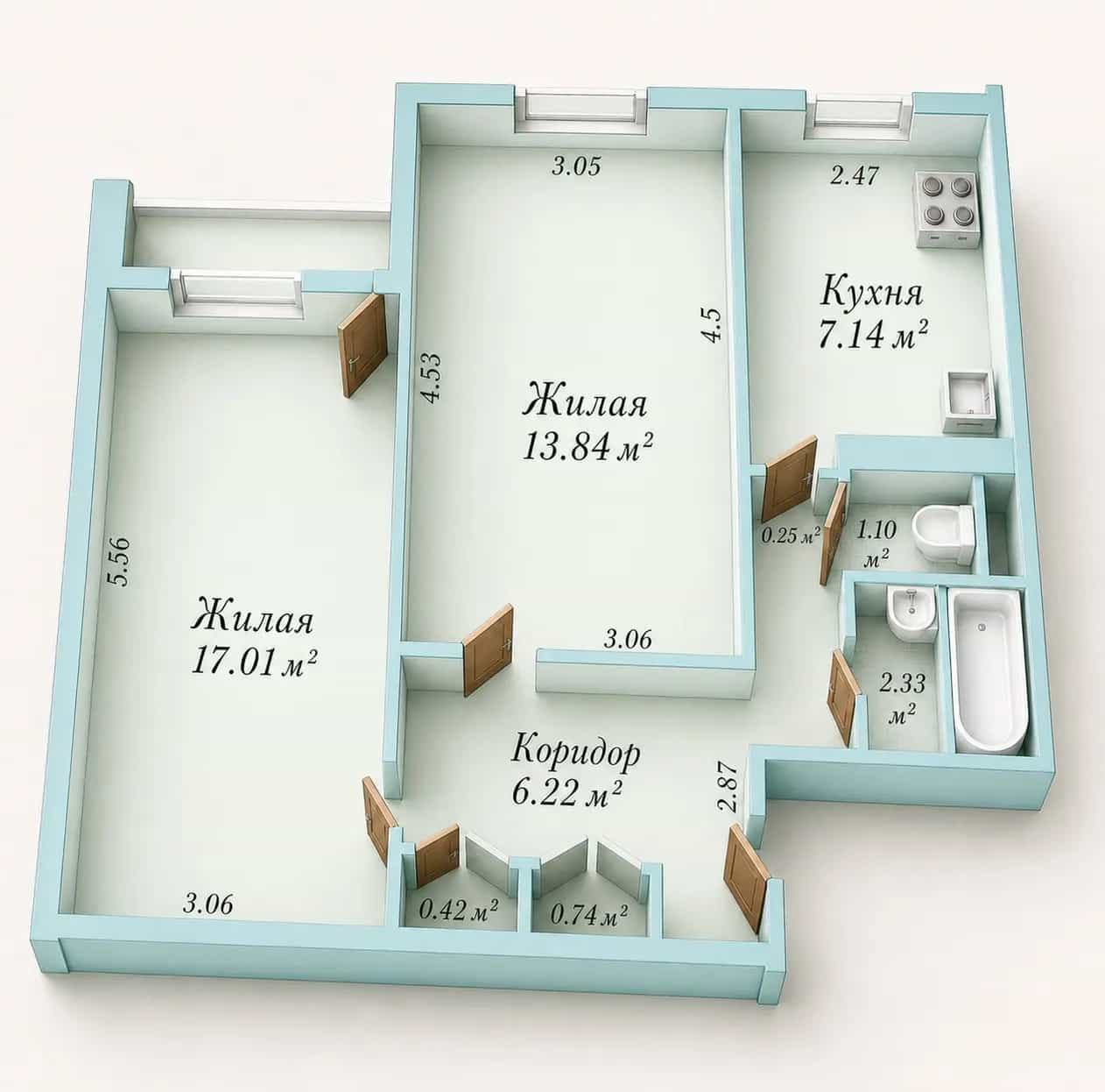 Беларусь, Минск, улица Бирюзова, 13Б, фото 2